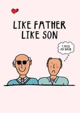 Like father like son Father’s Day card created by Hello Hatty