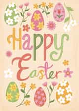 Happy Easter Cute Floral Card created by Katie Brookes