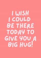 Wish I could be there supportive card created by Fraser Adams