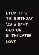 Eyup it’s your birthday. created by Accidental Artist