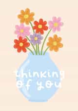 Thinking of You Flowers Card created by illustrationlisa