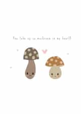 You Take Up So Mushroom in my Heart Anniversary Card created by Giggl Greetings 