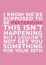 Funny 30th Birthday Card created by Brogan Thomas