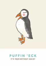 PUFFIN 'ECK - PUNNY BIRD BIRTHDAY CARD created by Heather Hattrick