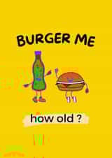 Burger Birthday Card created by IcyCard