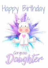 Cute Hippo Birthday Card created by Rachel Elizabeth Designs