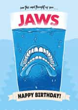 Funny Birthday Card - Jaws - Dentures created by WITH LOVE