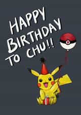 Pokemon birthday card created by Georgia Akers