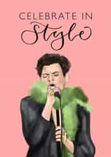Harry styles grammy birthday card created by The Amyverse