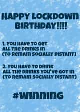 #Winning Lockdown Birthday created by Ebz Designs