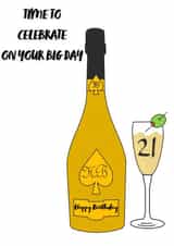 champagne 21st created by Hugo Adams