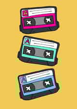 Retro Cassette Tape Greetings created by Anna Brim