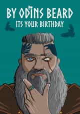 Odins beard birthday card created by Doodle by Day