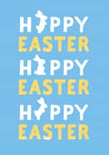 Hoppy Bunny classic Easter Card created by Kard & Cotton