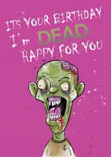 Zombie Birthday created by Graphic Zombie