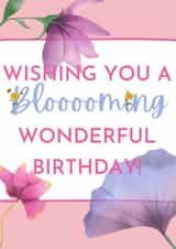 Birthday blooming card created by Margot Hill