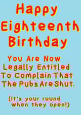 Legally Complain Pubs are Shut 18th created by DaveEff