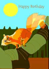 Cute, colourful birthday card for someone special who loves nature created by CoolArt2021