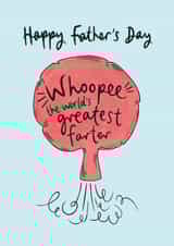 Whoopee Greatest Farter Father's Day Card created by Muses & May 