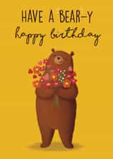 Bear-y Happy Birthday created by Sophie Kent Illustration