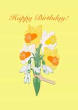 Spring Flower Bunch Birthday Card created by Her Joyful Heart