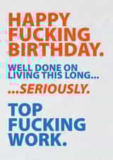 HAPPY FUCKING BIRTHDAY created by Glen  Stone