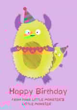Nanny Monster Birthday Card created by Get The Party Crafted