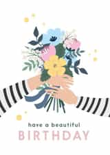 Beautiful Birthday Flower Bouquet created by Libby Whiteside