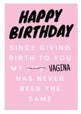 Cheeky Birthday Card from a naughty Mum 1001 created by Bitch, please...