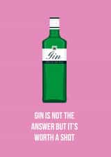 Funny Gin birthday card created by Pookie Studio