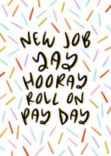 Congratulations Confetti New Job Card created by Muses & May 