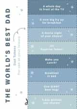 Best Dad Time together tokens Card created by Libby Whiteside