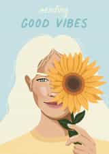 Sending Good Vibes Card created by Amy V Packham Art
