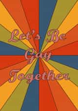 Let’s be gay together card created by Honor Schaffer
