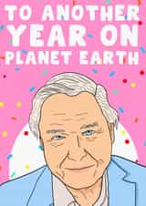 Another year on planet Earth birthday card created by PearlandRosePrints