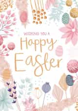 Wishing you a Happy Easter Blooms Card created by Two For Joy Illustration