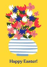 Happy Easter Spring Flowers Card created by Jive Prints