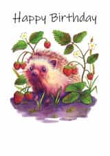 Cute Woodland Hedgehog Birthday Card created by Samantha Josephine