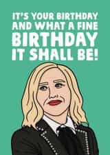 Moira Rose Schitts Creek Birthday Card created by Studio Doodles