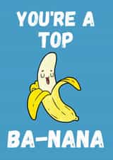 Cute Banana Pun Birthday Card For Nana created by BritWit