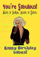 Birthday Bimini Drag Race Card created by The Kitschen Disco