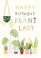 Happy Birthday Plant lady created by Sally Payne Design