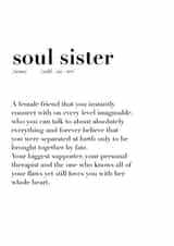 Soul Sister Best Friend Appreciation Card created by Stephenie Emily
