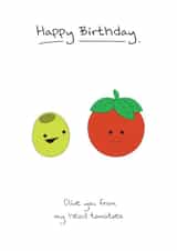 Birthday Card - Olive & Tomato created by Max Hornewood