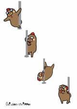 Chicken Stipper Card created by Calypso