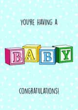 You're having a BABY! Congratulations created by Poppy & Mabel