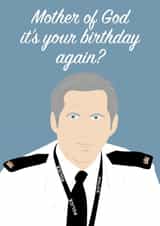 Mother of God, Line of Duty Birthday Card created by Mrs Jones Graphic Design Ltd