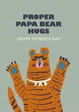 Proper Papa Bear Hugs created by Niccy Iseman