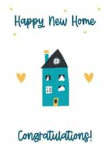 Modern Collage New Home Card - Stars - Happy New Home Congratulations created by Honey & Bee
