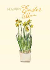 Happy Easter Daffodils card for Mum created by Anna Kuvarzina